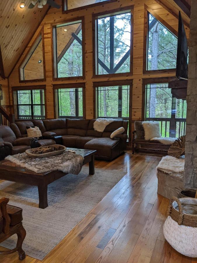 Stone Mountain Lodge 5000Sqft 6 Bed Game Room Pool Table Hot Tub Broken Bow Esterno foto